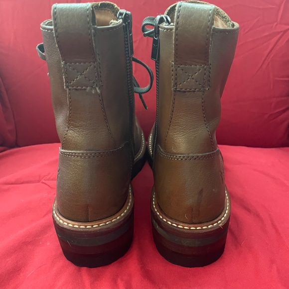 Leather Frye ankle combat boots like new - Picture 3 of 5